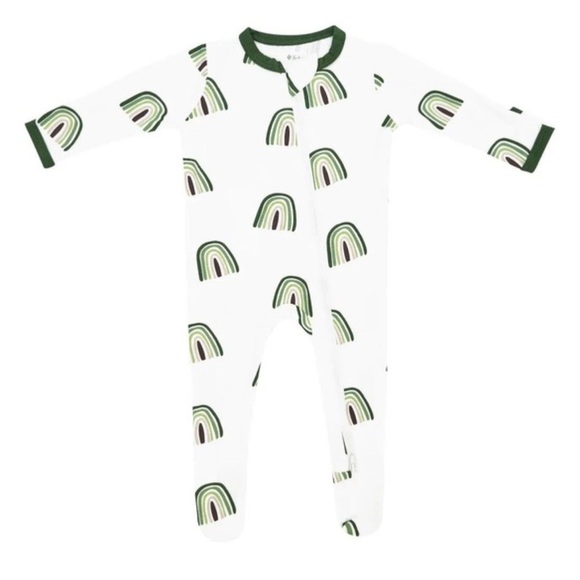 Kyte BABY Other - KYTE Baby 6-12 Mnths Green and White Kids One Piece